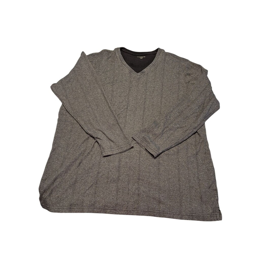 Covington XXXLT Men's V-Neck Sweater in Heather Gray